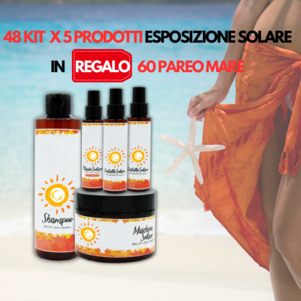 Complete Sun Exposure Products Kit 48 Kits x 5 Products (240pcs) 60 Sea Pareo as a Gift*.
