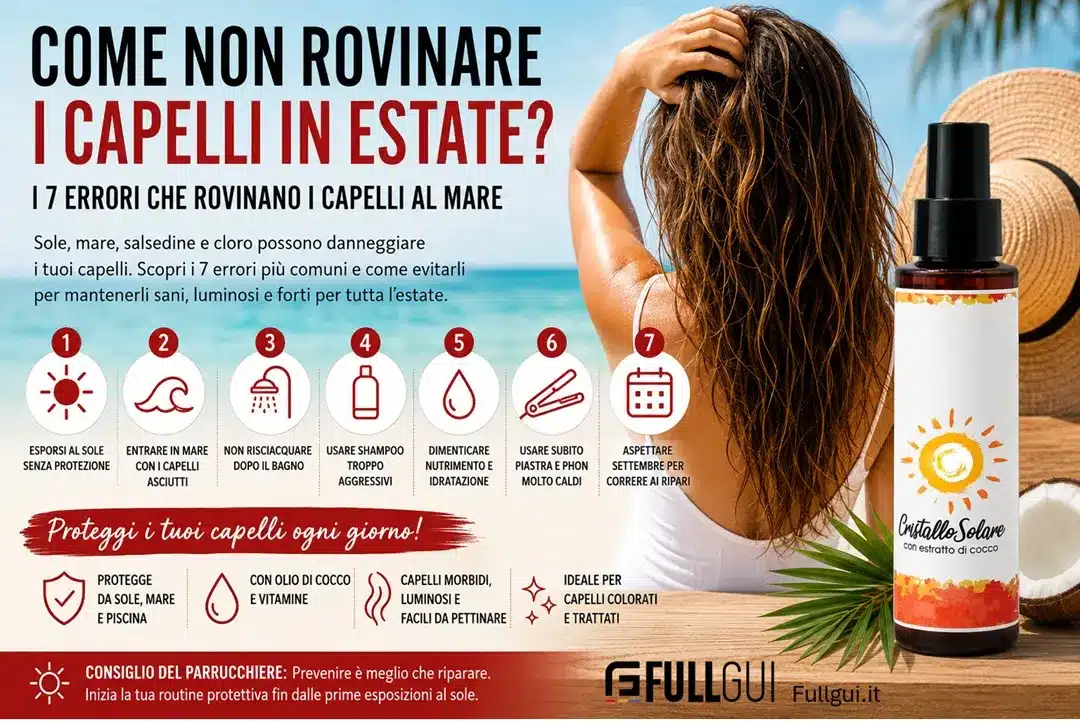 Come non Rovinare i Capelli in Estate
