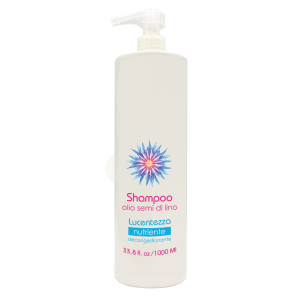 Shampoo semi di lino Lucentezza 1L. - 12pz